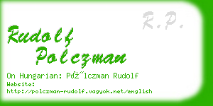 rudolf polczman business card